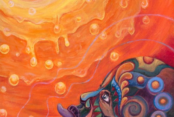 Taste of Light acrylic painting by Tatjana Blank